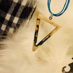 Custom, Fractal Burn Wood Necklace